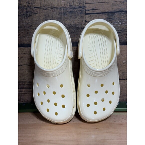 Crocs Unisex Adult's Classic Original Clog Off White Gloss (Men’s 7) Women’s 9 - Picture 5 of 9